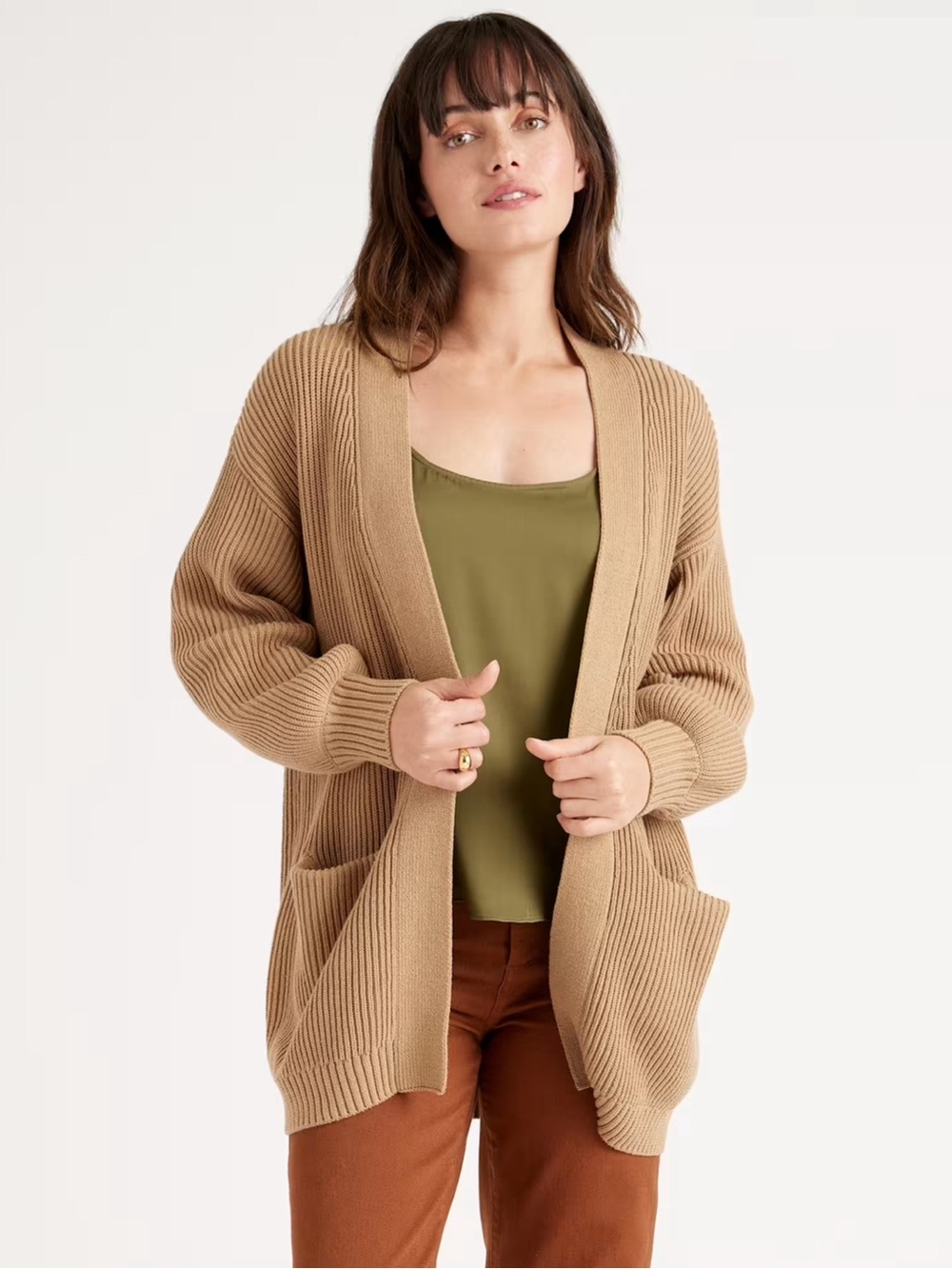Quince 100% Cotton Oversized Ribbed Cardigan | Size XXL
